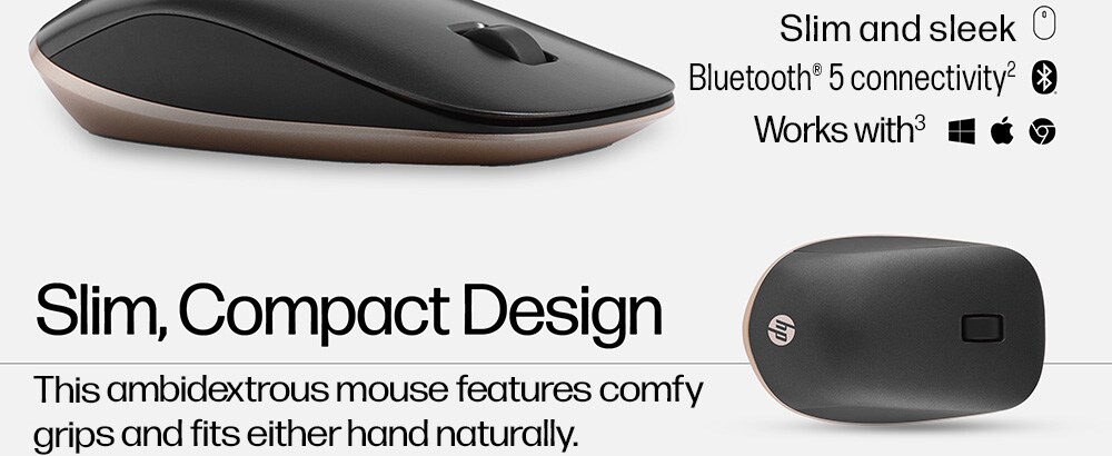 HP 410 Slim Silver Bluetooth Mouse